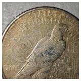 1922 S Peace Dollar $1 w/Beautiful Gold Toning