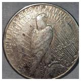 1923 S Peace Dollar $1 w/Toning