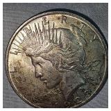 1923 Peace Dollar $1 Fine Plus w/Toning
