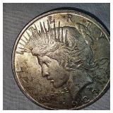 1923 Peace Dollar $1 Fine Plus w/Toning