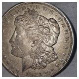 1921 D Morgan Dollar $1 VF Plus w/Toning