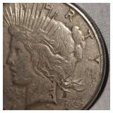 1922 S Peace Dollar $1 VG w/Toning
