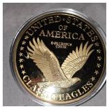 Classic 4oz Liberty Classic Eagle 24kt Coated Copper Rounds