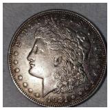 1921 Morgan Dollar $1 VF Plus with Gold Toning