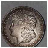 1921 Morgan Dollar $1 VF Plus with Gold Toning