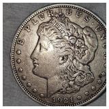 1921 D Morgan Dollar $1 VG Plus