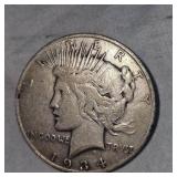 1934 S Peace Dollar $1 G w/Wear