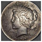 1922 Peace Dollar $1 VF  Plus w/Toning