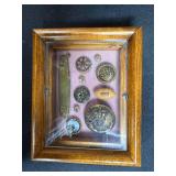 Vintage Decor and Collectibles Lot: Cash for Gold Sign, Pumpkin, Wagon Wheels, Frames, and More