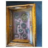 Vintage Decor and Collectibles Lot: Cash for Gold Sign, Pumpkin, Wagon Wheels, Frames, and More