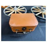 Vintage Decor and Collectibles Lot: Cash for Gold Sign, Pumpkin, Wagon Wheels, Frames, and More