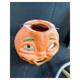 Vintage Decor and Collectibles Lot: Cash for Gold Sign, Pumpkin, Wagon Wheels, Frames, and More