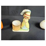 Collection of Little Luvkins Hand Painted Porcelain Figurines and Easter Decor