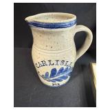 St. Louis Art and Collectibles Set with Framed Prints, Mugs, and Carlisle Stoneware Pitcher