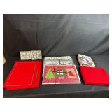 Holiday Kitchen Collection with Placemats, Napkin Rings, Table Linens, Placemats and Mr. Food Cookbook