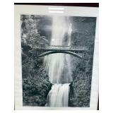 Framed Multnomah Falls Oregon Print and 2 Art Prints Collection