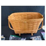 Basket with Assorted Sewing and Craft Supplies