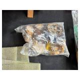 Basket with Assorted Sewing and Craft Supplies