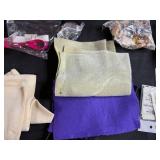 Basket with Assorted Sewing and Craft Supplies