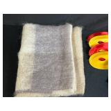 Eclectic Decor Collection with Scarf, Heart Dishes, Wicker Basket and Masks