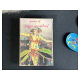 Eclectic Decor Collection with Scarf, Heart Dishes, Wicker Basket and Masks