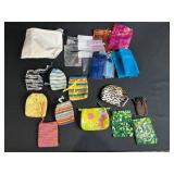 Assorted Lot of Small Pouches and Drawstring Bags