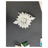 Vintage Evergleam 2 Ft Aluminum Christmas Tree with Box and Handmade Ornaments