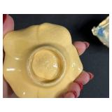 Pair of Vintage Porcelain Trinket Dishes - Floral Motifs