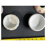 Pair of Vintage Porcelain Hair Receivers Made in Germany