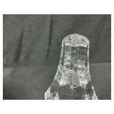 Cut Glass Crystal Canister and Decanter Stopper Set