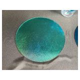 Assorted Fused Art Glass Pieces Including Vase, Rounds, and Sculpted Forms