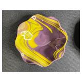 Set of 4 Decorative Fluted Glass Dishes Mixed Colors and Patterns