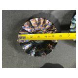 Set of 4 Decorative Fluted Glass Dishes Mixed Colors and Patterns