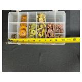 Collection of Assorted Vintage Style Buttons in Organizer Case