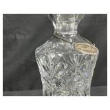 Crystal Decanter with Vodka Tag and 2 Perfume Bottles