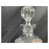 Crystal Decanter with Vodka Tag and 2 Perfume Bottles