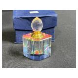 Crystal Decanter with Vodka Tag and 2 Perfume Bottles