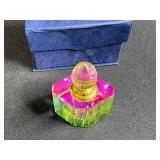 Crystal Decanter with Vodka Tag and 2 Perfume Bottles