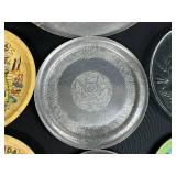 Collection of Vintage Souvenir and Decorative Serving Trays