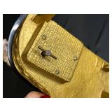 Vintage Ardalt Porcelain Lady Figurine (chipped lace) and Grand Piano Jewelry Box