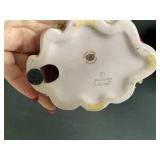 Vintage Ardalt Porcelain Lady Figurine (chipped lace) and Grand Piano Jewelry Box