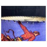 Western Cowboy Rodeo Lampshade with Colorful Bucking Bronco Print