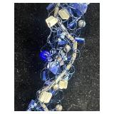 Handcrafted Beaded Jewelry Set with Necklaces, Earrings, and Bracelet - displays not inc