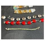 Assorted Beaded Jewelry Collection with Necklaces and Bracelets