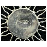 Collection of Glass and Beaded Jewelry with Mexico-Marked Alpaca Sun Pendant