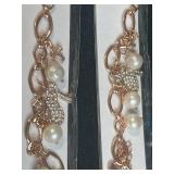 Collection of Glass and Beaded Jewelry with Mexico-Marked Alpaca Sun Pendant