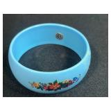 Set of 5 Assorted Vintage Bangles with Christmas Tree Pendants