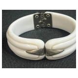 Set of 5 Assorted Vintage Bangles with Christmas Tree Pendants