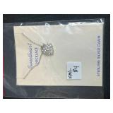 Set of 4 Sweetheart Sterling Silver Necklaces and 4 Colorful Hinged Bracelets