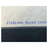 Set of 4 Sweetheart Sterling Silver Necklaces and 4 Colorful Hinged Bracelets